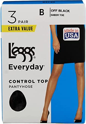 L'eggs womens Everyday Women's Nylon Pantyhose Control Top Panty - Multiple Packs Available